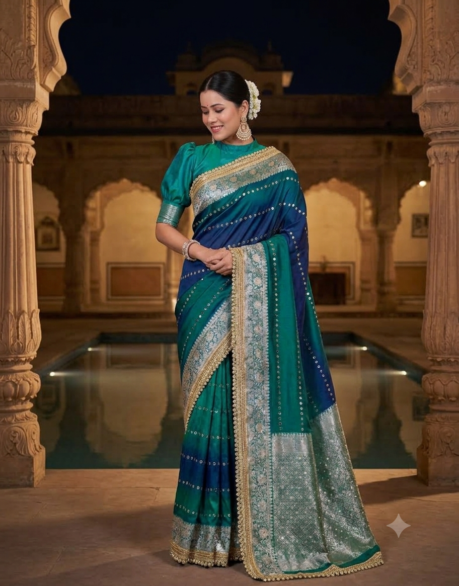 tissue saree